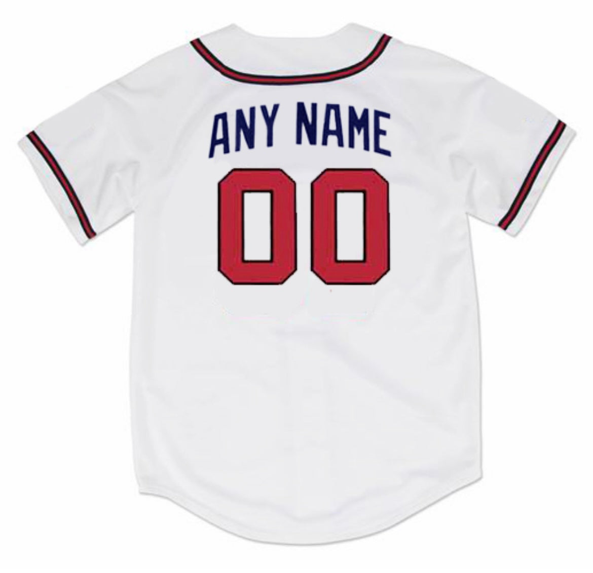 Any name & Number Custom 1990’s Atlanta Braves Official MLB product image 1