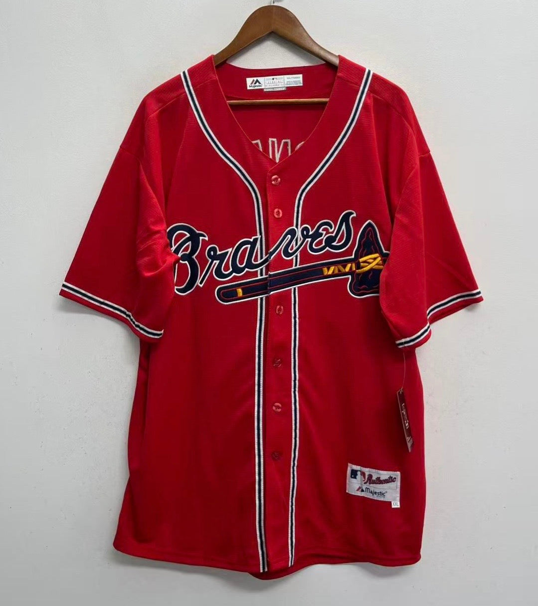 Andruw Jones Atlanta Braves Official MLB Majestic Jersey red product image 3