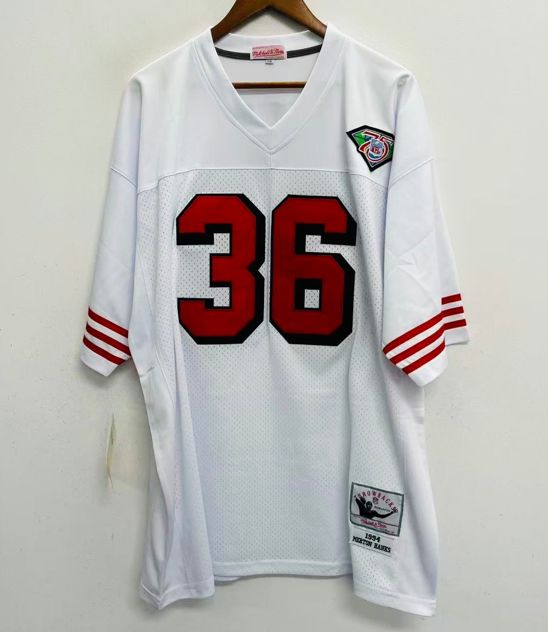 Merton Hanks San Francisco 49ers 1994 Jersey Mitchell & product image 2