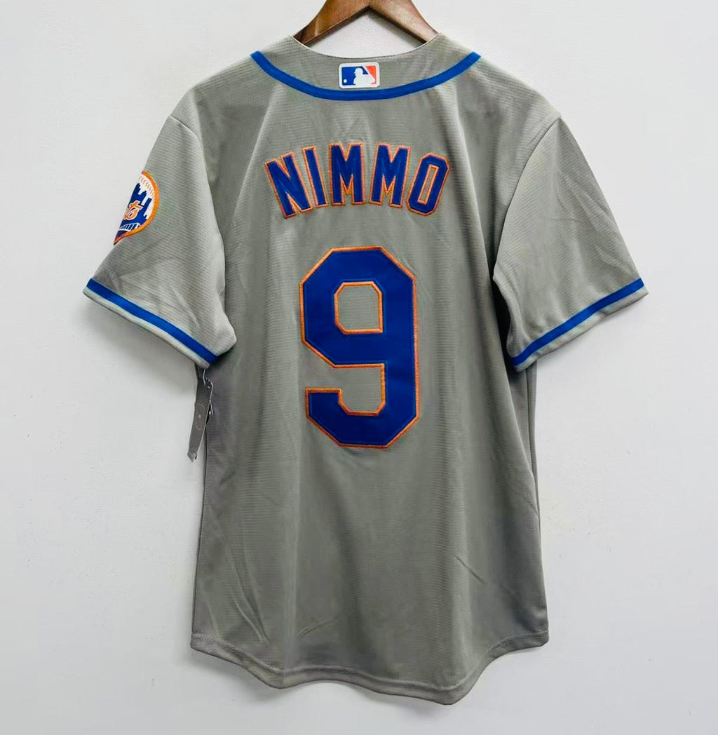 Brandon Nimmo New York Mets Official MLB Nike Jersey Gray product image 1