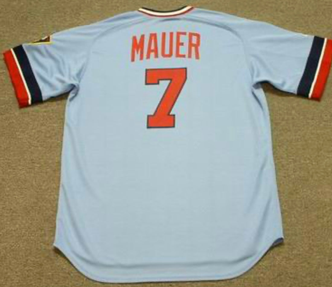 Joe Mauer Minnesota Twins Official MLB Majestic retro Jersey product image 1