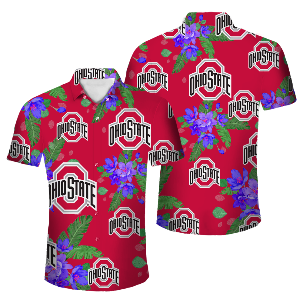 Ohio State Buckeyes Official NCAA Floral Palm shirt product image 1