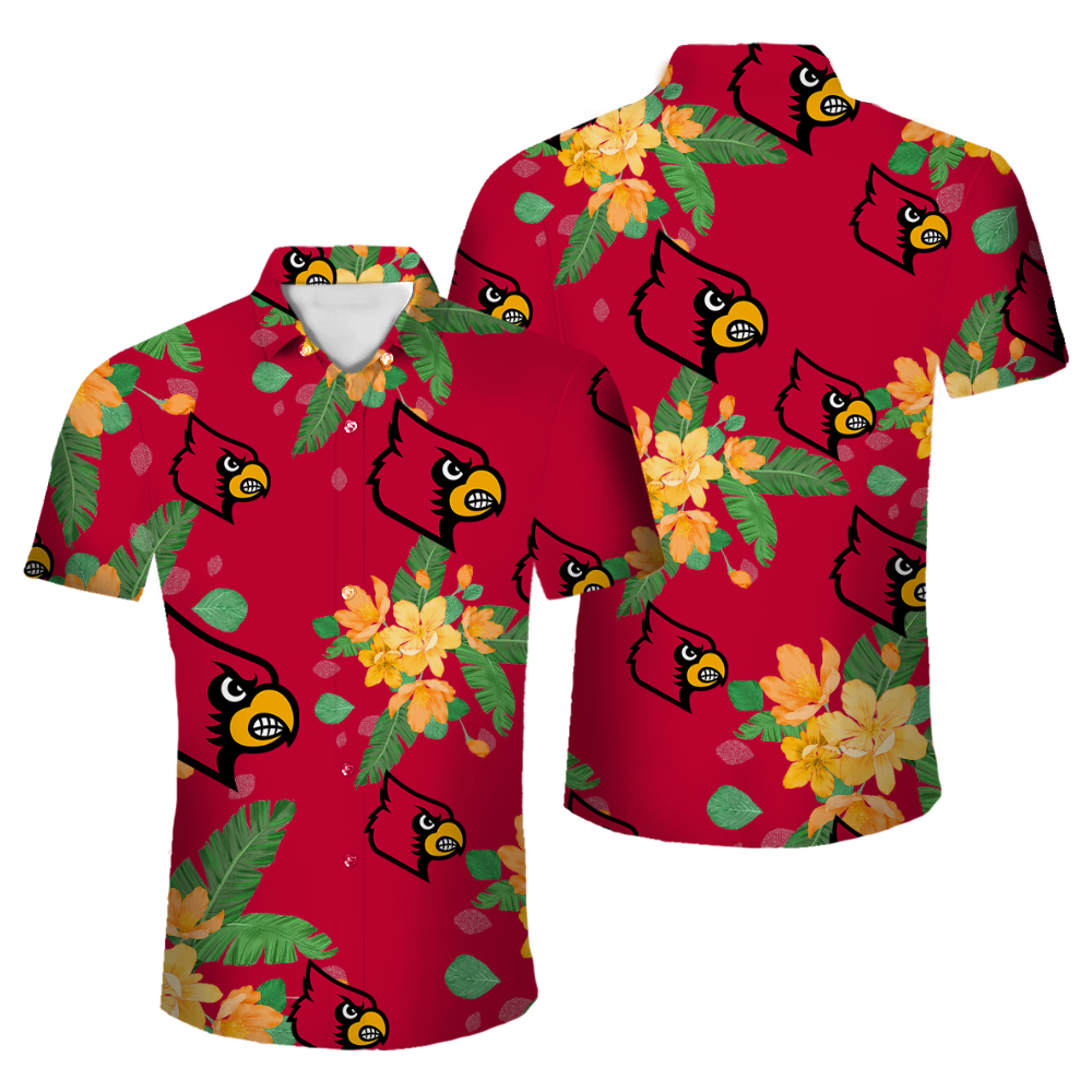 Louisville Cardinals Official NCAA Floral Palm shirt product image 1