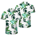 Michigan State Spartans Official NCAA Floral Palm shirt product image 1