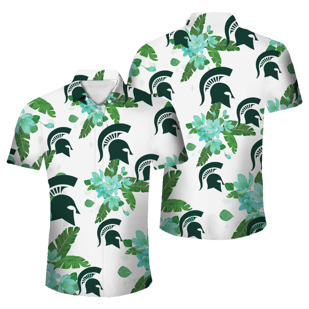 Michigan State Spartans Official NCAA Floral Palm shirt product image 1