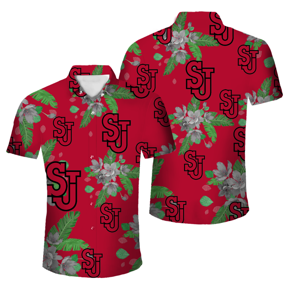 St. John’s Red Storm Official NCAA Floral Palm shirt product image 1