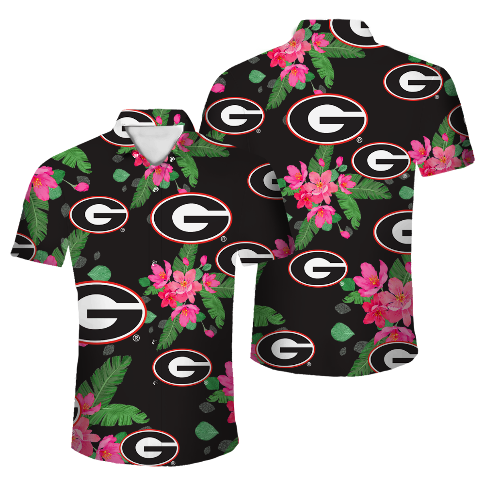 Georgia Bulldogs Official NCAA Floral Palm shirt product image 1