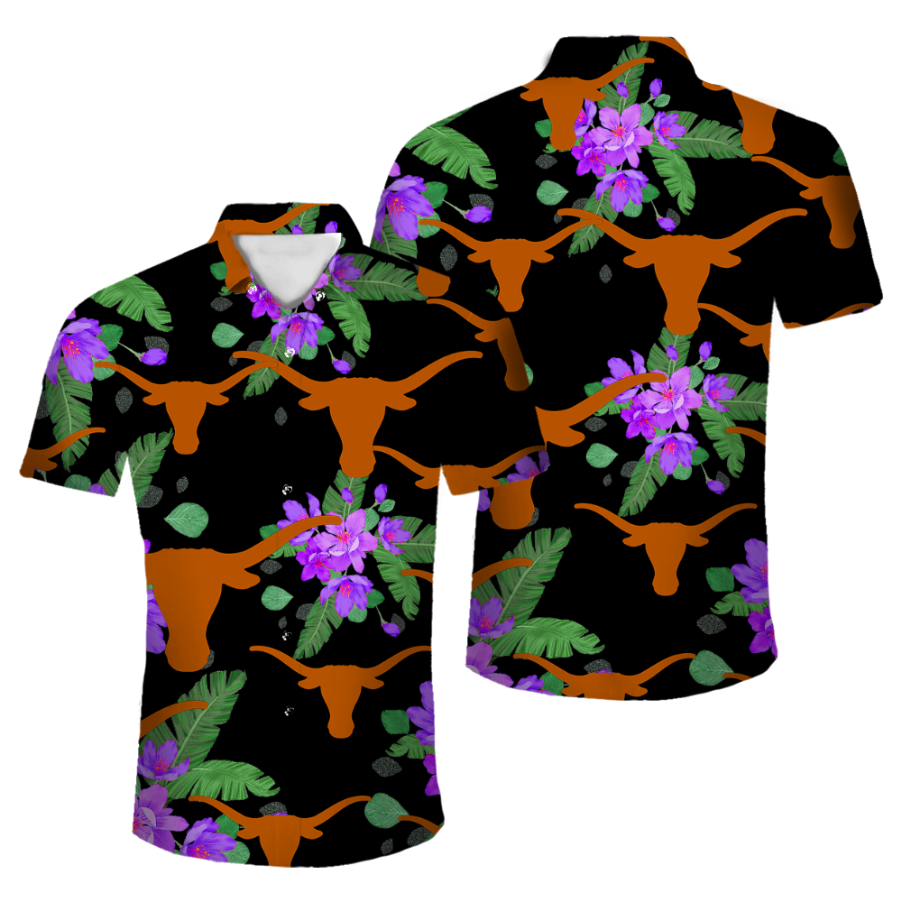 Texas Longhorns Mountaineers Official NCAA Floral Palm shirt product image 1