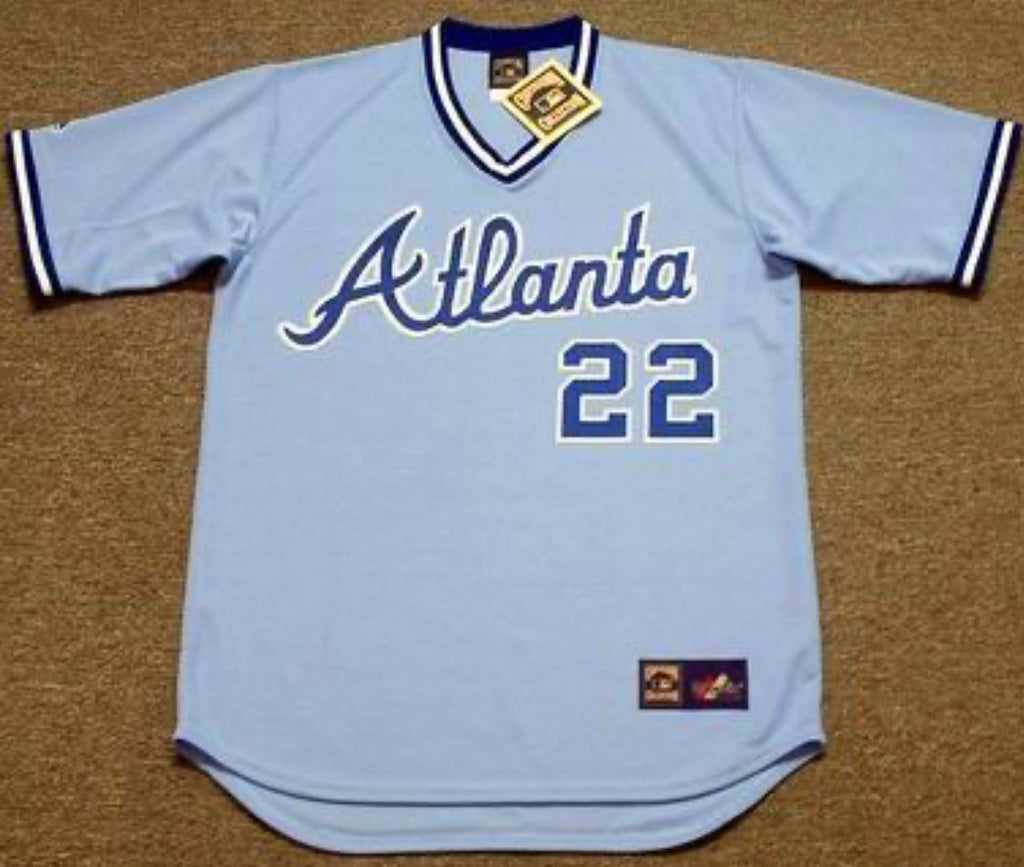 Brett Butler Atlanta Braves Official MLB Majestic Jersey product image 2