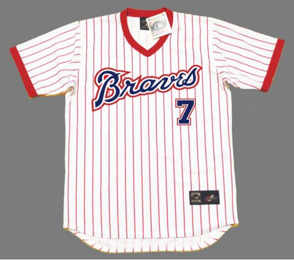 Jeff Burroughs 1979 Atlanta Braves Official MLB Majestic product image 2