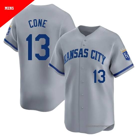 David Cone Kansas City Royals Official MLB Nike Jersey Gray product image 1
