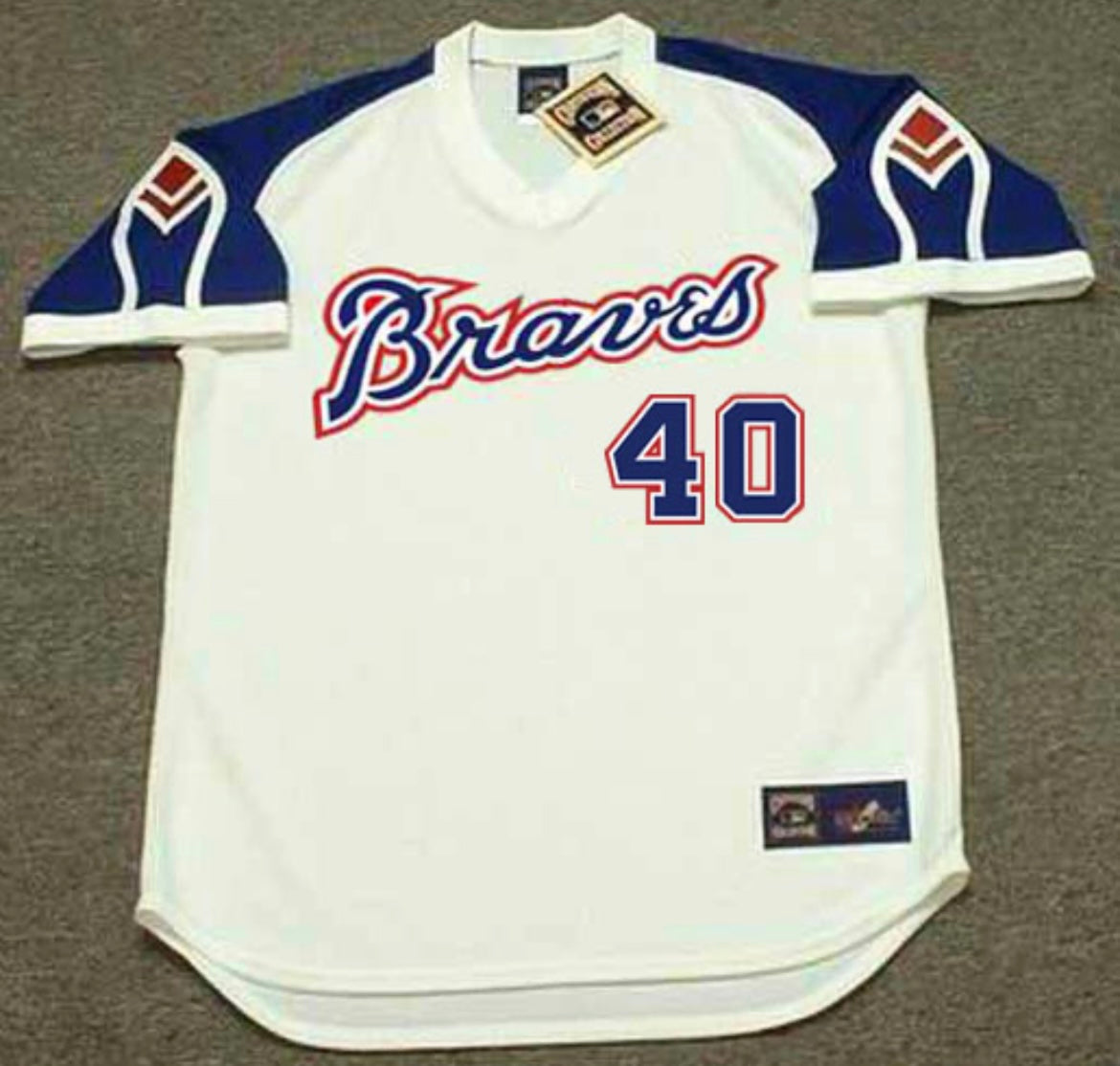 Mike Soroka 1970’s Atlanta Braves Official MLB Majestic product image 2