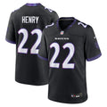 Baltimore Ravens Derrick Henry Black Alternate Game Jersey product image 1, provided for visual reference and product detail