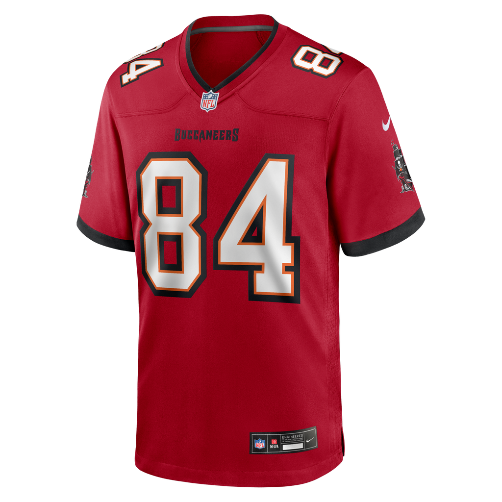 Tampa Bay Buccaneers Bauer Sharp Red Team Game Jersey product image 2, provided for visual reference and product detail