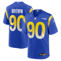 Los Angeles Rams Earnest Brown IV Royal Team Game Jersey product image 1, provided for visual reference and product detail