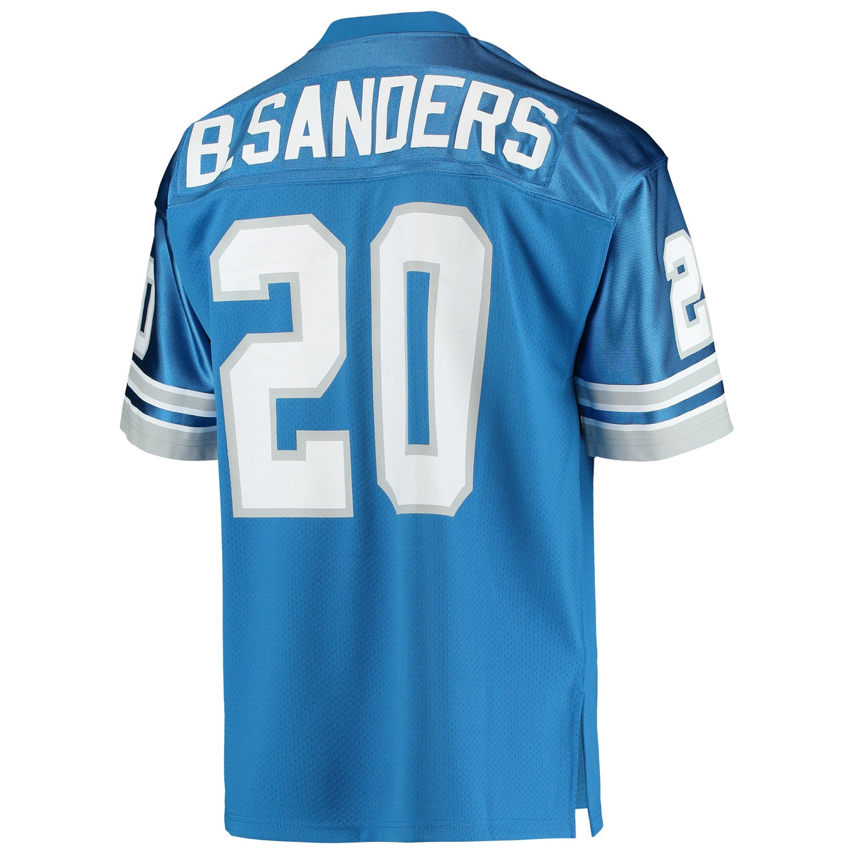 Detroit Lions 1991 Barry Sanders Blue Authentic Throwback Retired Player Jersey product image 4, provided for visual