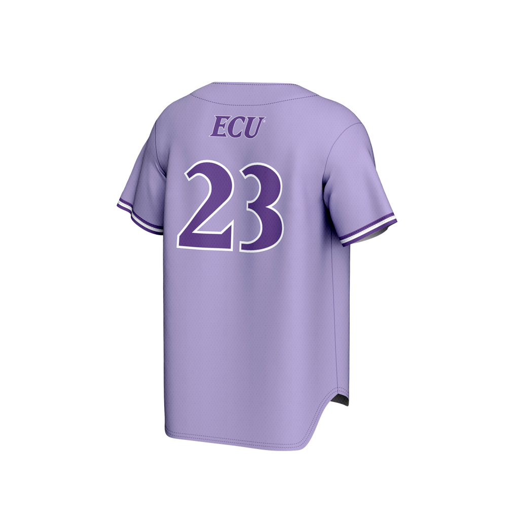 ECU Pirates Lightweight Collegiate Baseball Fashion Jersey - Purple product image 4, provided for visual reference and