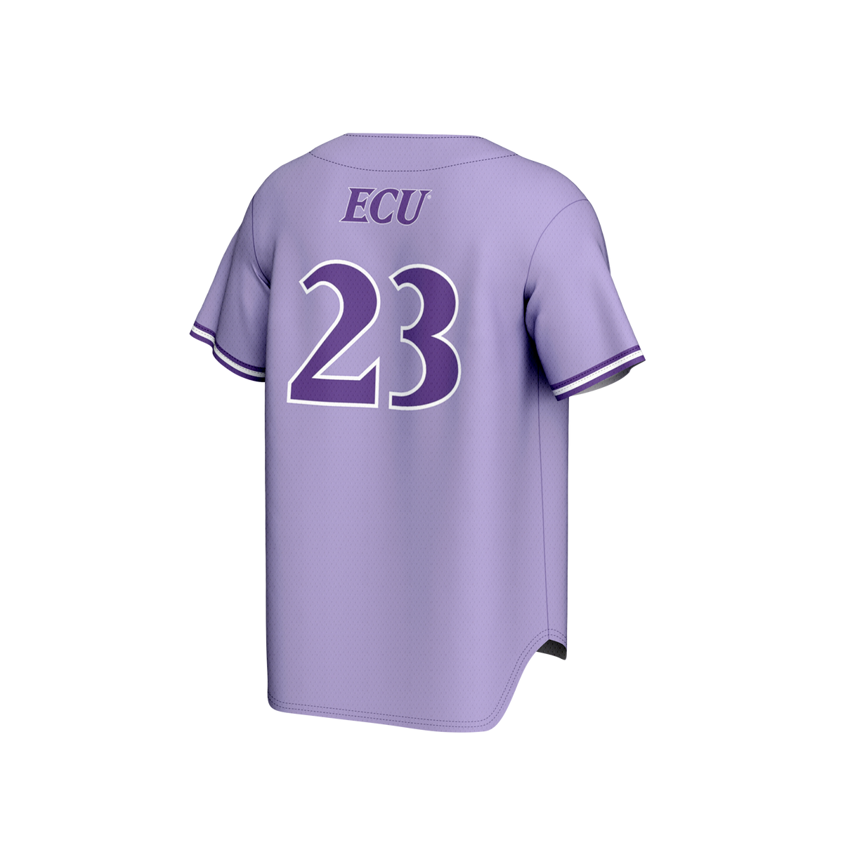 ECU Pirates Lightweight Collegiate Baseball Fashion Jersey - Purple product image 4, provided for visual reference and