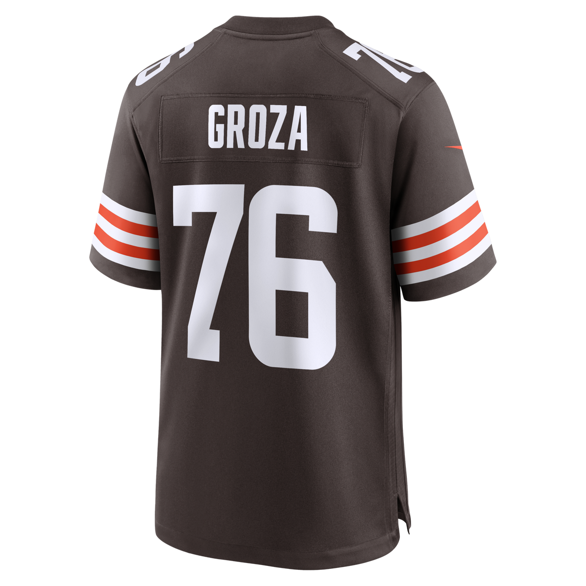 Cleveland Browns Lou Groza Brown Game Retired Player Jersey product image 3, provided for visual reference and product