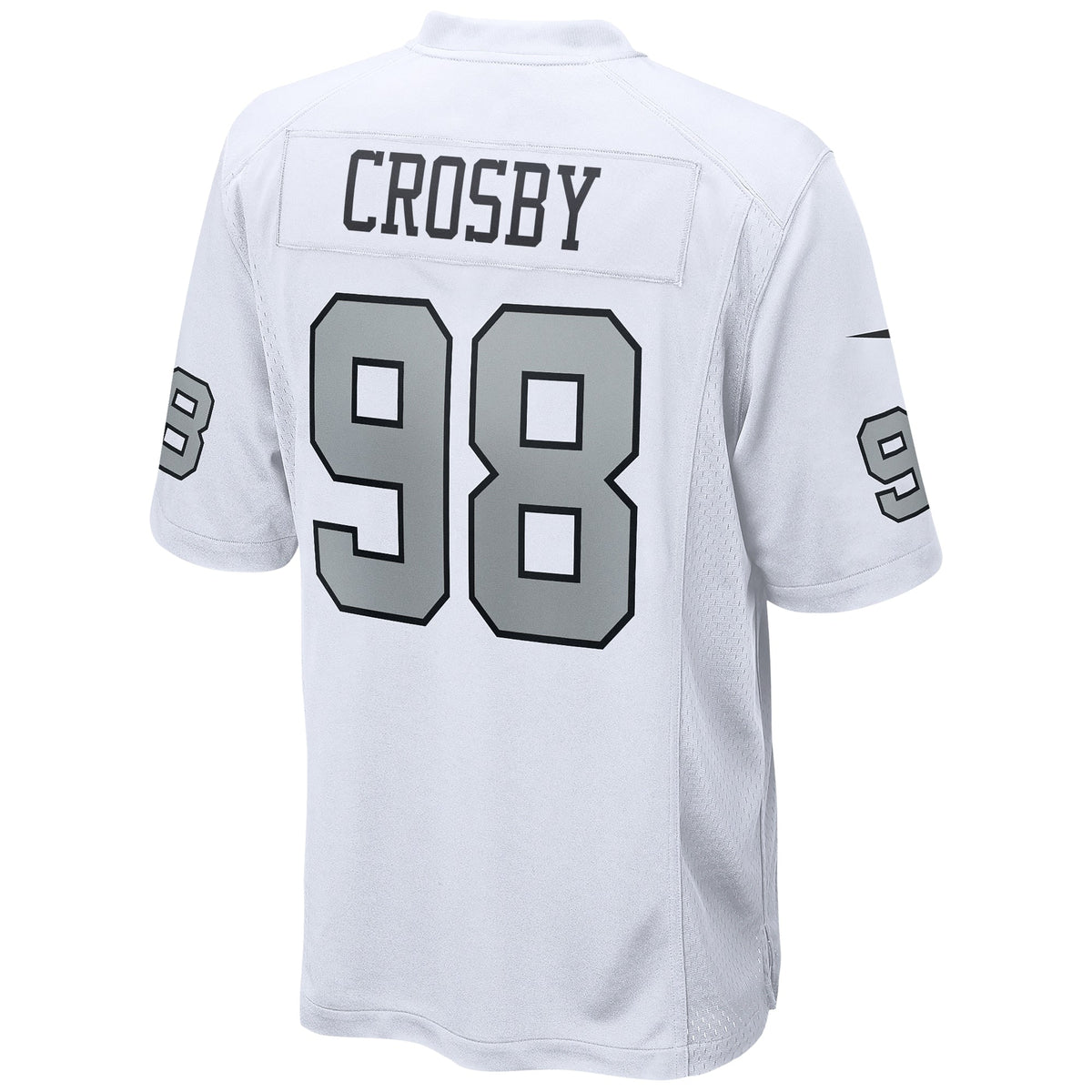 Las Vegas Raiders Maxx Crosby White Alternate Game Jersey product image 4, provided for visual reference and product detail