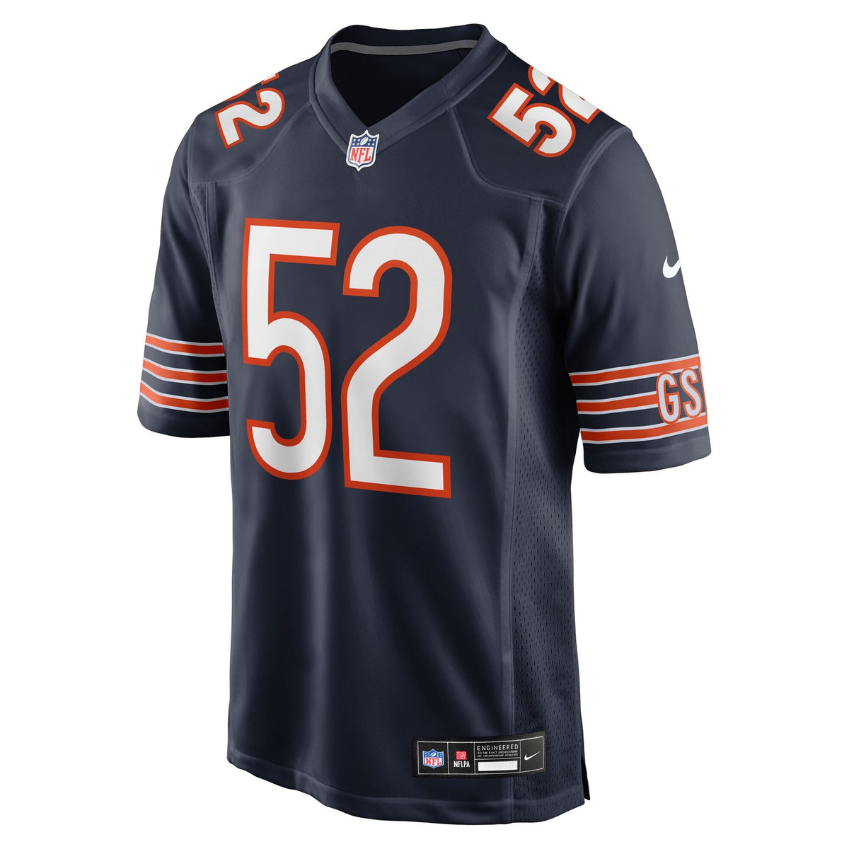 Chicago Bears Drew Dalman Navy Team Game Jersey product image 3, provided for visual reference and product detail review