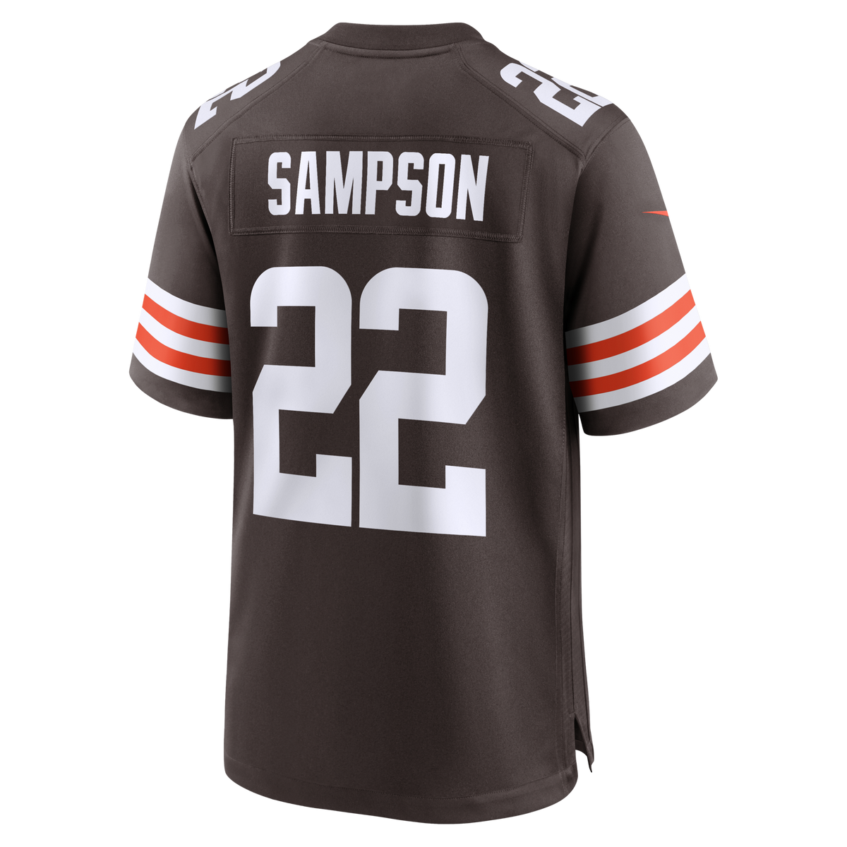 Cleveland Browns Dylan Sampson Brown Team Game Jersey product image 3, provided for visual reference and product detail