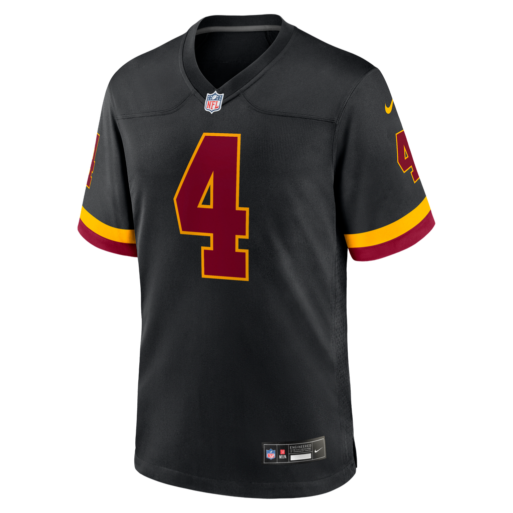 Washington Commanders Frankie Luvu Black Hail Raiser Alternate Game Jersey product image 7, provided for visual reference
