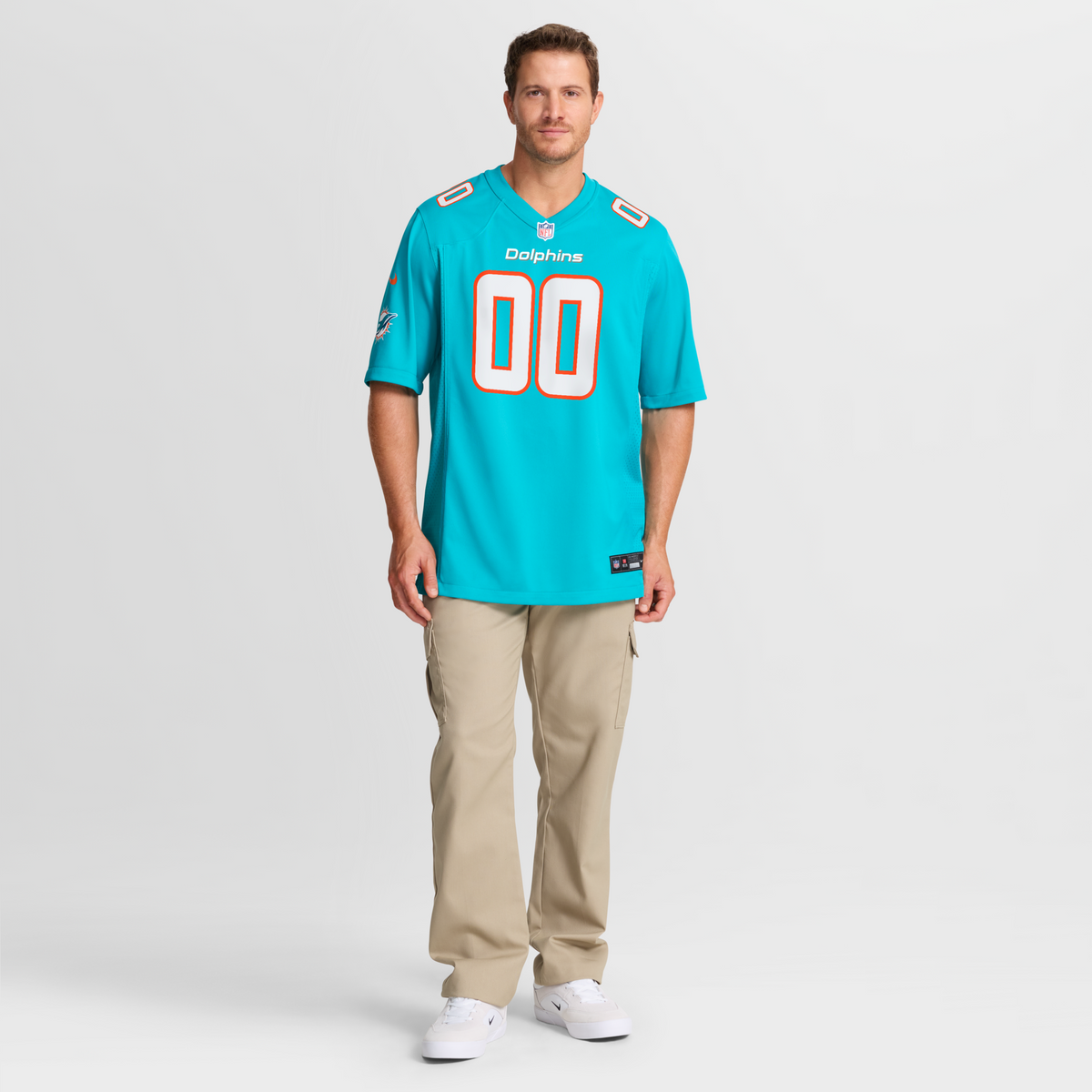 Miami Dolphins Aqua Custom Game Jersey product image 8, provided for visual reference and product detail review
