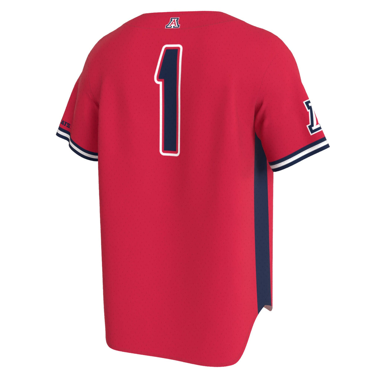 Arizona Wildcats Lightweight Collegiate Baseball Fashion Jersey - Red product image 4, provided for visual reference and
