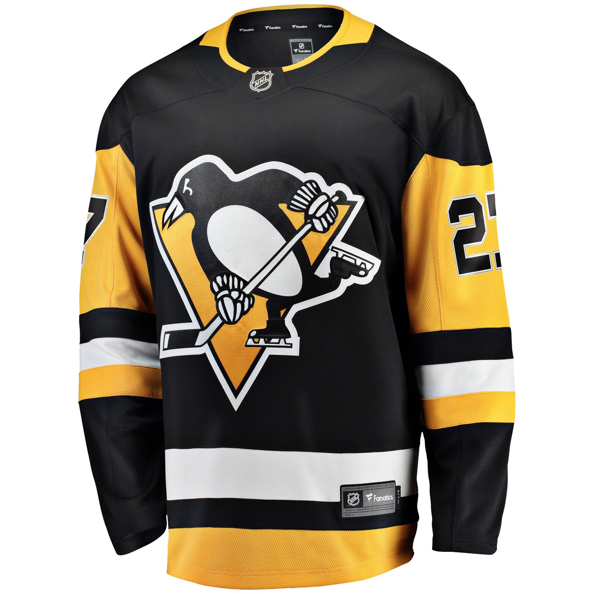 Pittsburgh Penguins Ryan Graves Black Home Breakaway Jersey product image 3, provided for visual reference and product