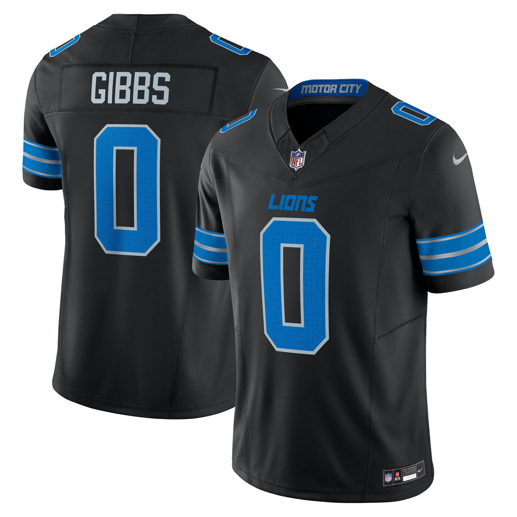 Detroit Lions Jahmyr Gibbs Black 2nd Alternate Vapor F.U.S.E. Limited Jersey product image 1, provided for visual reference