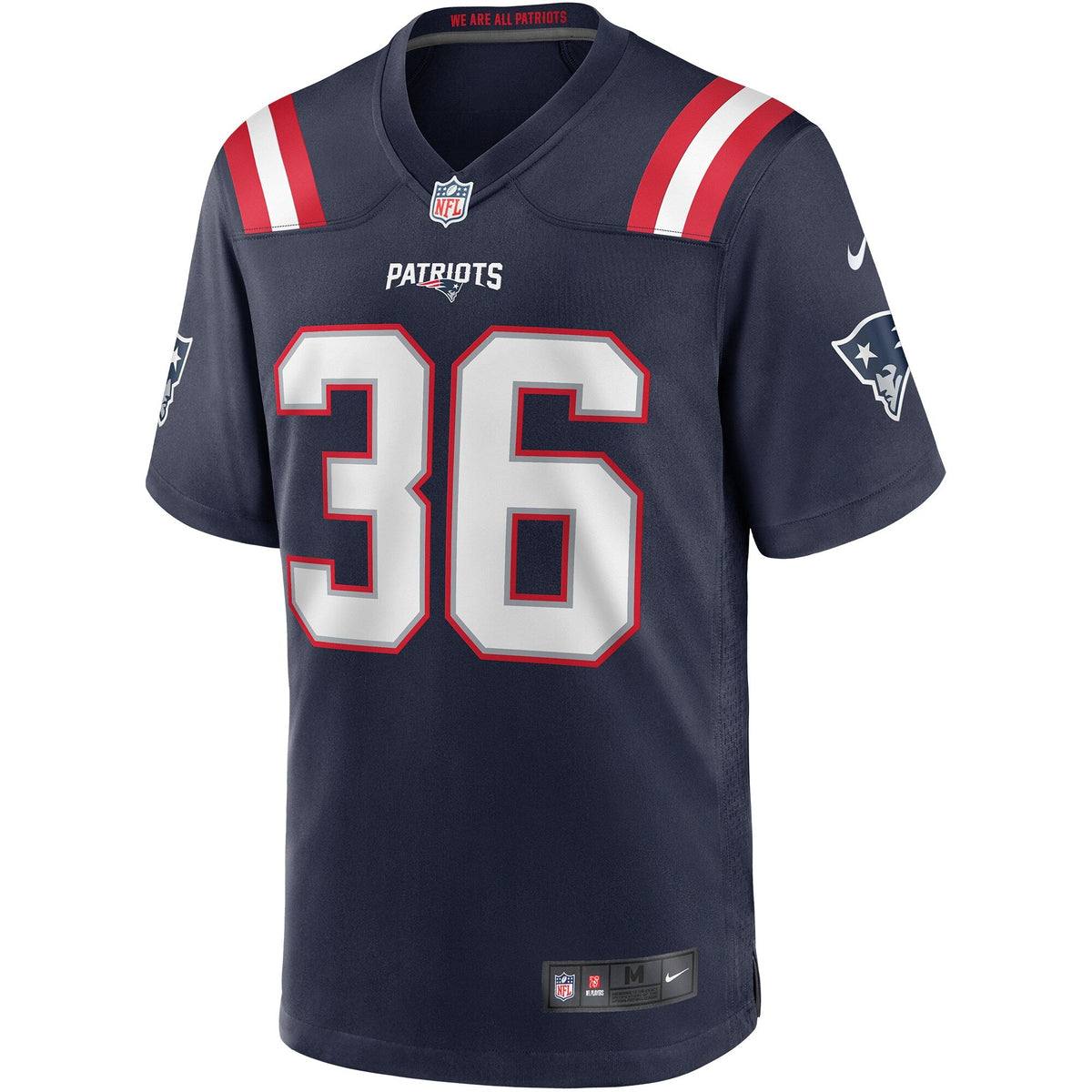 New England Patriots Lawyer Milloy Navy Game Retired Player Jersey product image 3, provided for visual reference and