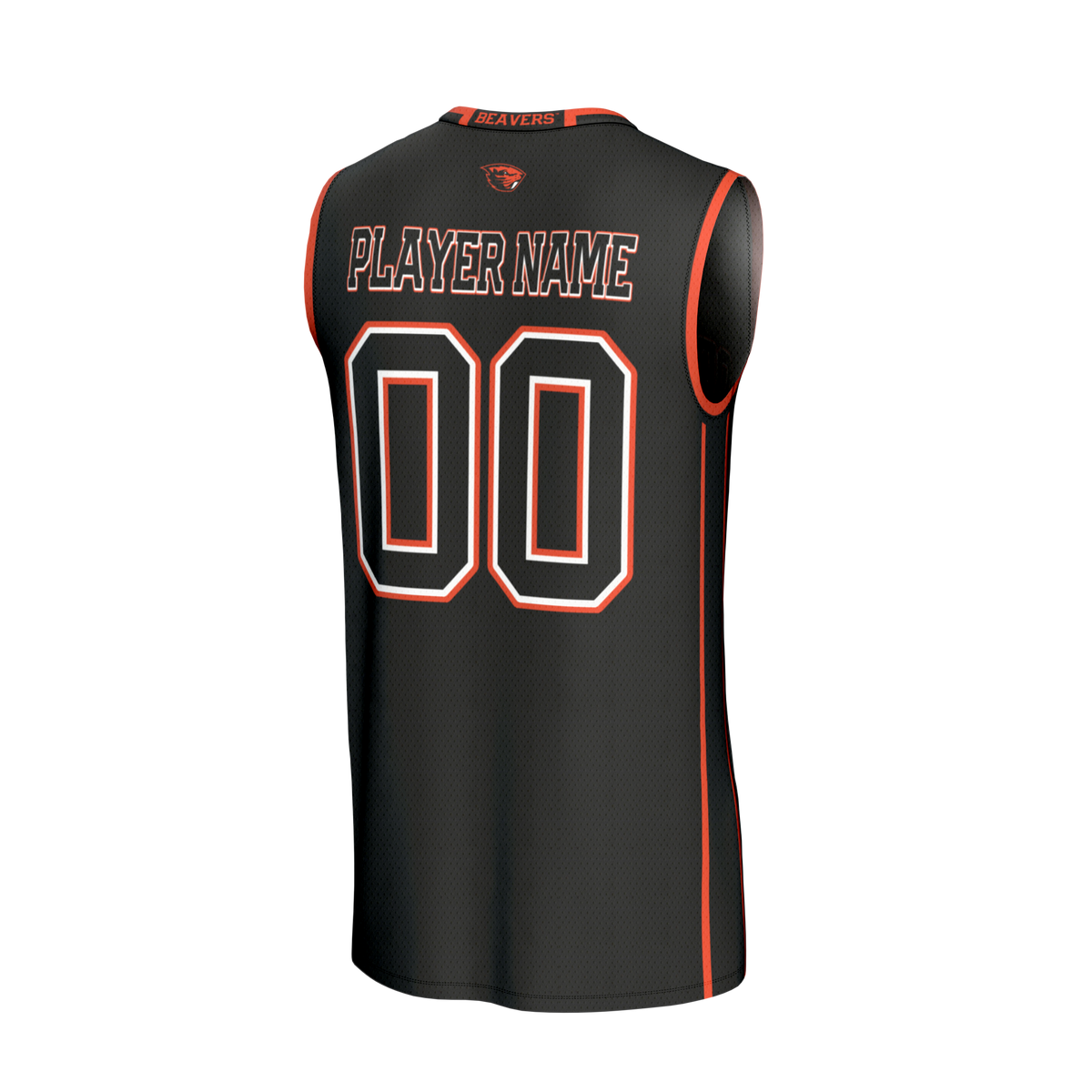 Oregon State Beavers Lightweight Collegiate Basketball NIL Pick-A-Player Fashion Jersey - Black product image 4, provided