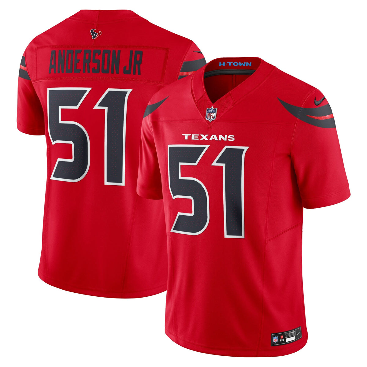 Houston Texans Will Anderson Jr. Red Alternate Vapor F.U.S.E. Limited Jersey product image 2, provided for visual reference