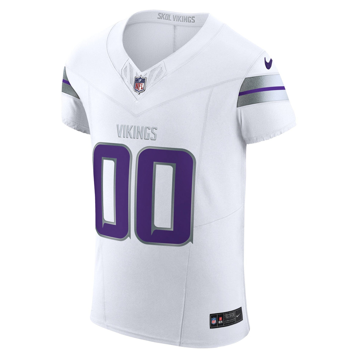 Minnesota Vikings White Vapor F.U.S.E. Elite Custom Jersey product image 3, provided for visual reference and product detail