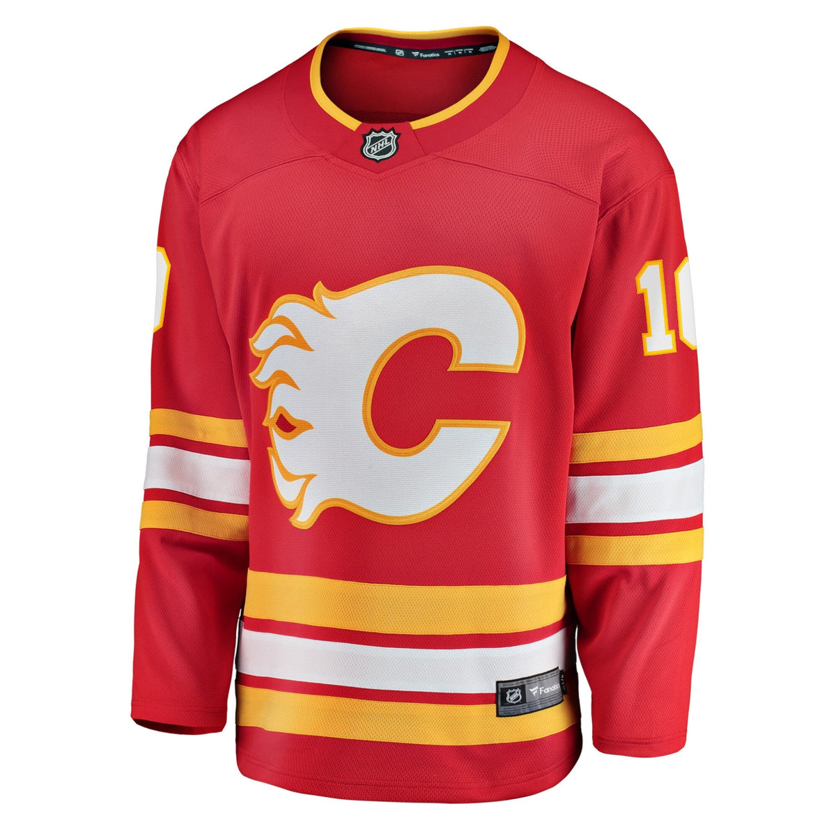 Calgary Flames Jonathan Huberdeau Red Home Breakaway Player Jersey product image 3, provided for visual reference and