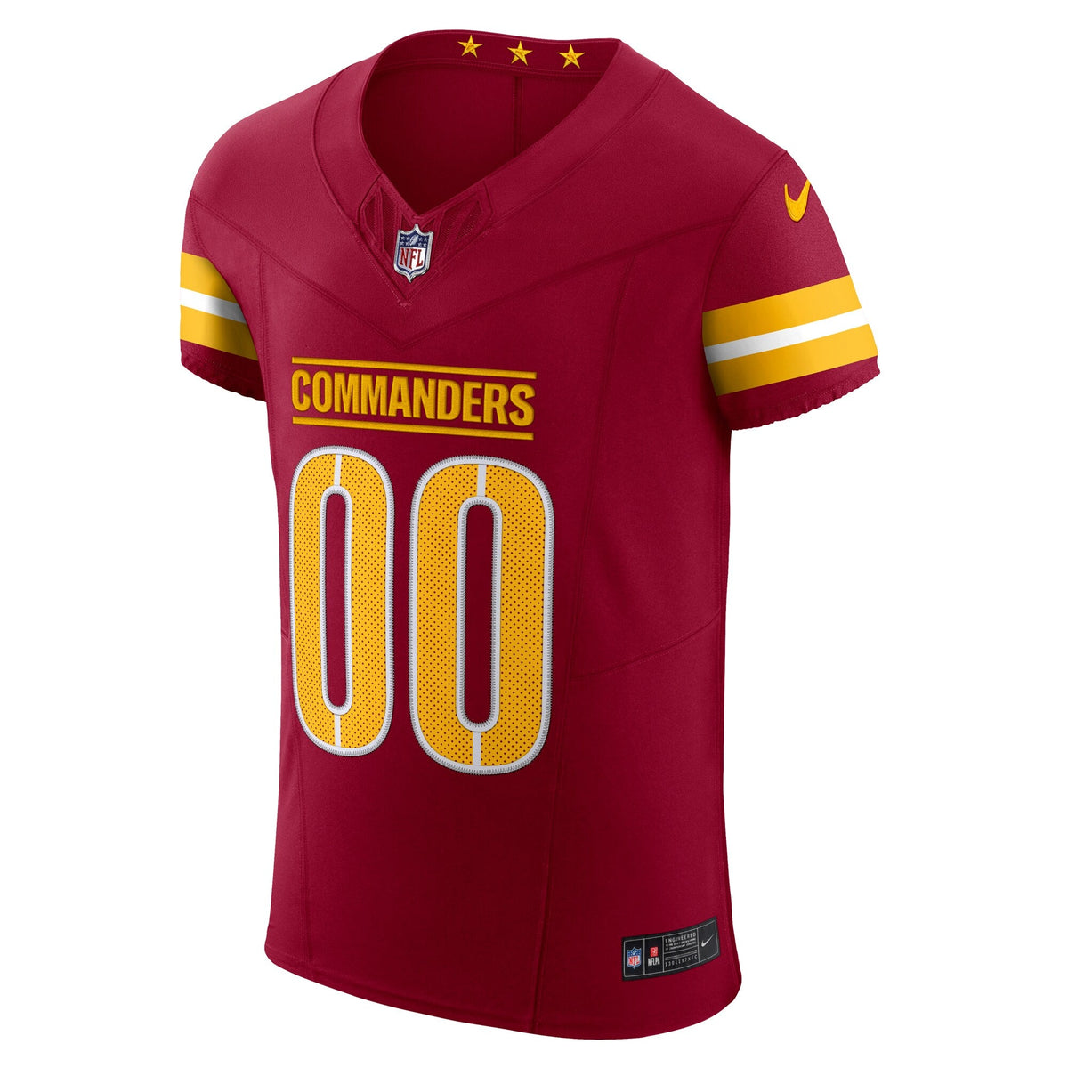 Washington Commanders Burgundy Team Vapor F.U.S.E. Elite Custom Jersey product image 3, provided for visual reference and