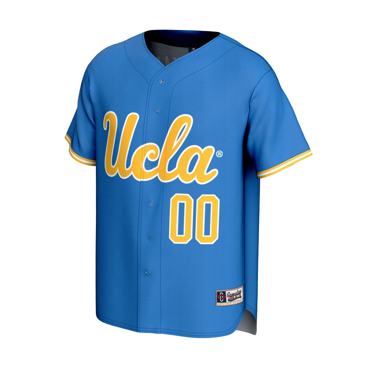 UCLA Bruins Lightweight Collegiate Baseball NIL Pick-A-Player Fashion Jersey - Blue product image 3, provided for visual