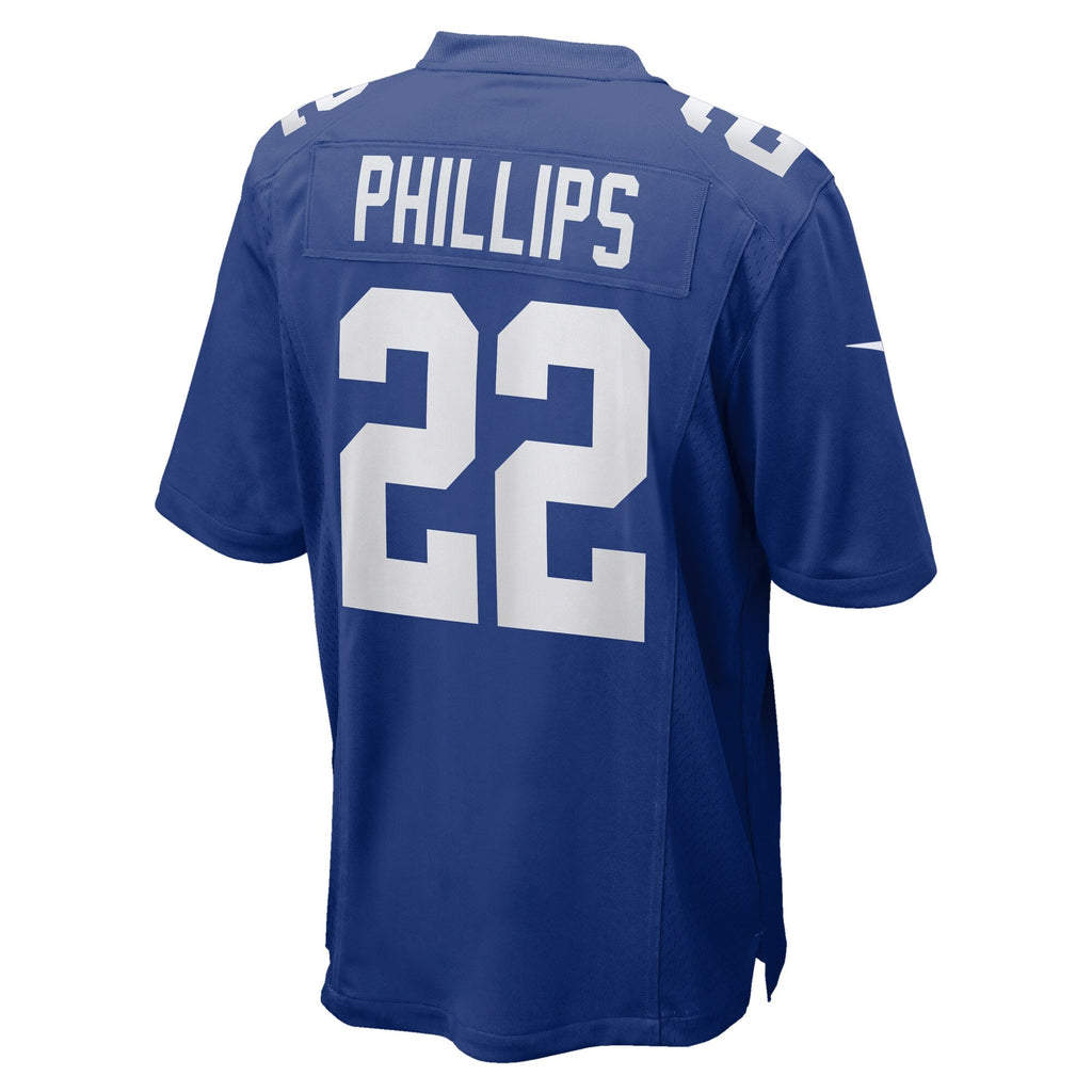 New York Giants Dru Phillips Royal Team Game Jersey product image 4, provided for visual reference and product detail review