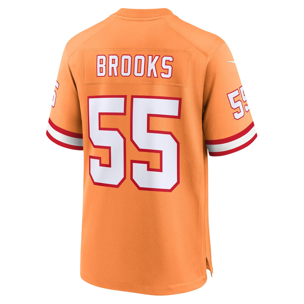 Tampa Bay Buccaneers Derrick Brooks Orange Throwback Game Jersey product image 4, provided for visual reference and product