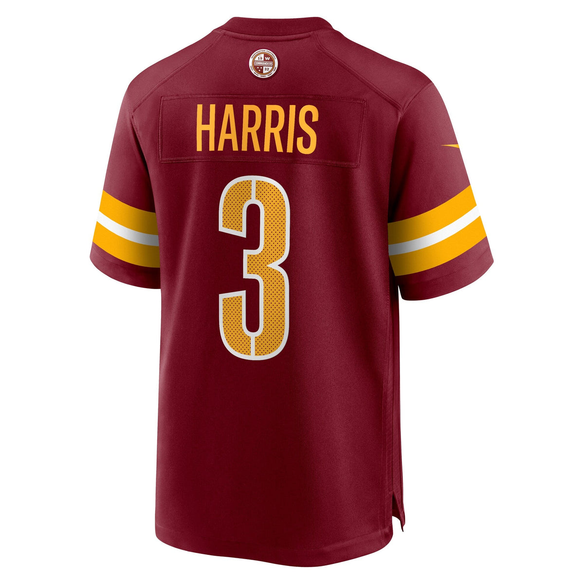 Washington Commanders Will Harris Burgundy Team Game Jersey product image 4, provided for visual reference and product