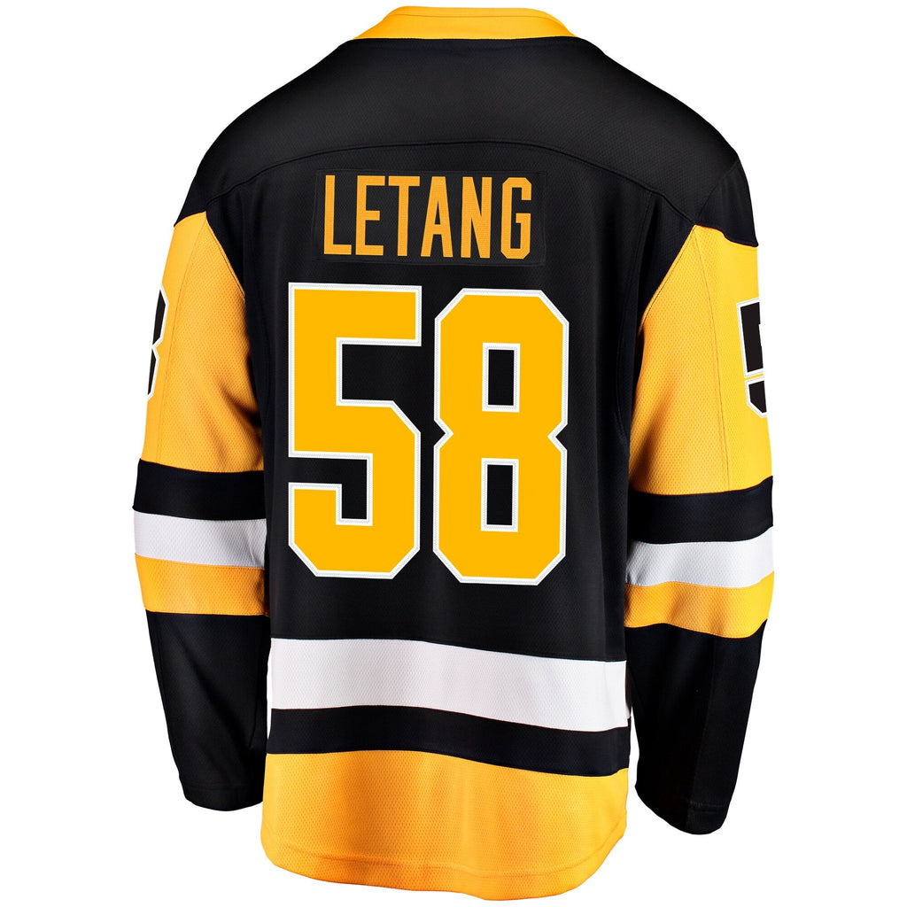 Pittsburgh Penguins Kris Letang Black Home Breakaway Jersey product image 4, provided for visual reference and product