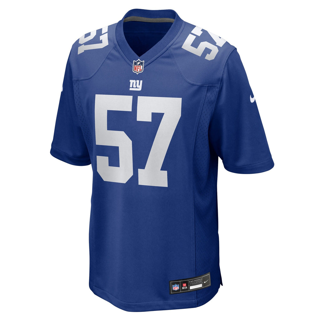 New York Giants Chauncey Golston Royal Team Game Jersey product image 3, provided for visual reference and product detail