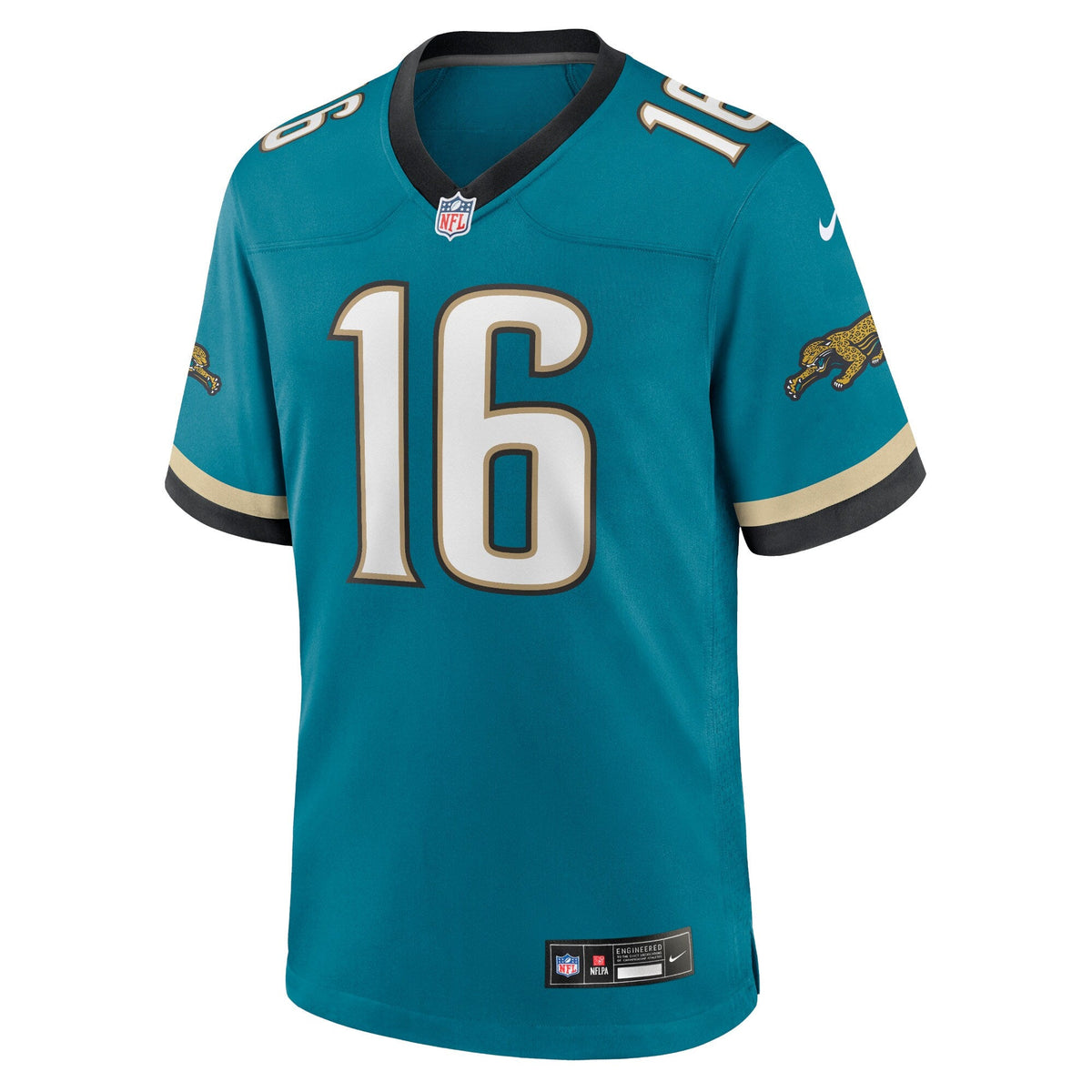 Jacksonville Jaguars Trevor Lawrence Teal Prowler Throwback Player Game Jersey product image 3, provided for visual