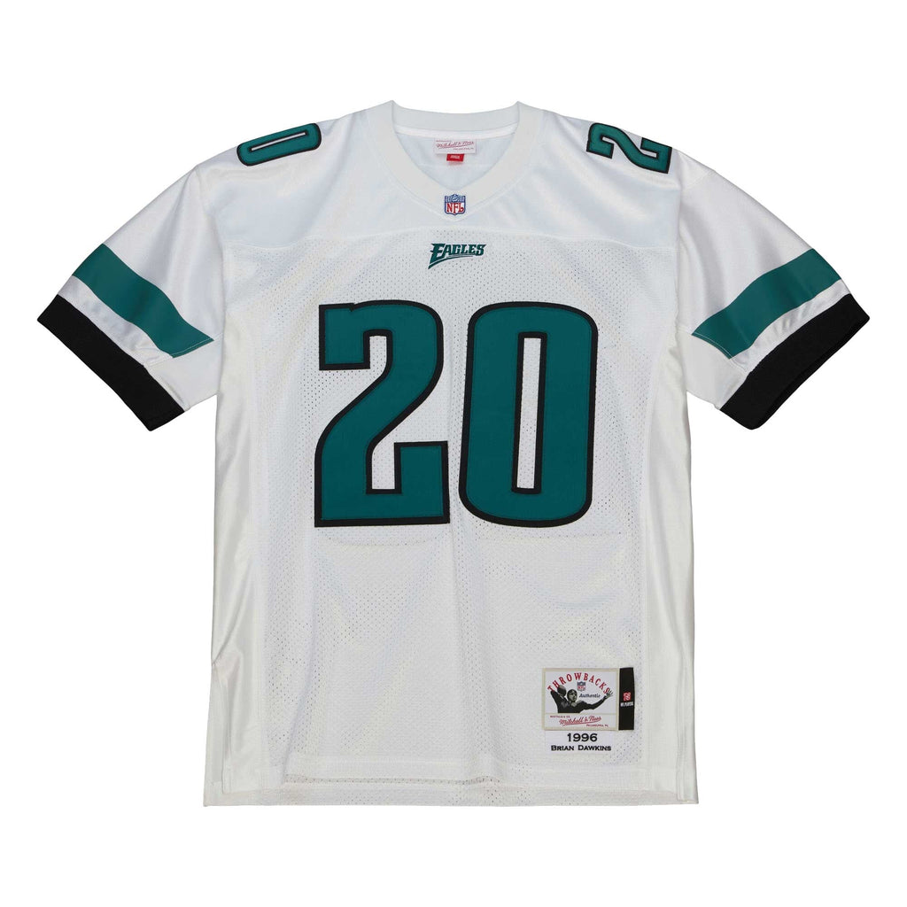 Philadelphia Eagles 1996 Brian Dawkins White Authentic Throwback Retired Player Jersey product image 3, provided for visual