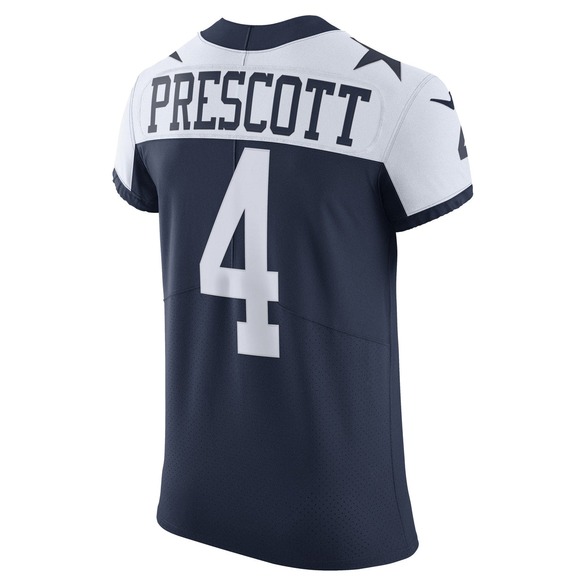 Dallas Cowboys Dak Prescott Navy Alternate Vapor Elite Player Jersey product image 4, provided for visual reference and