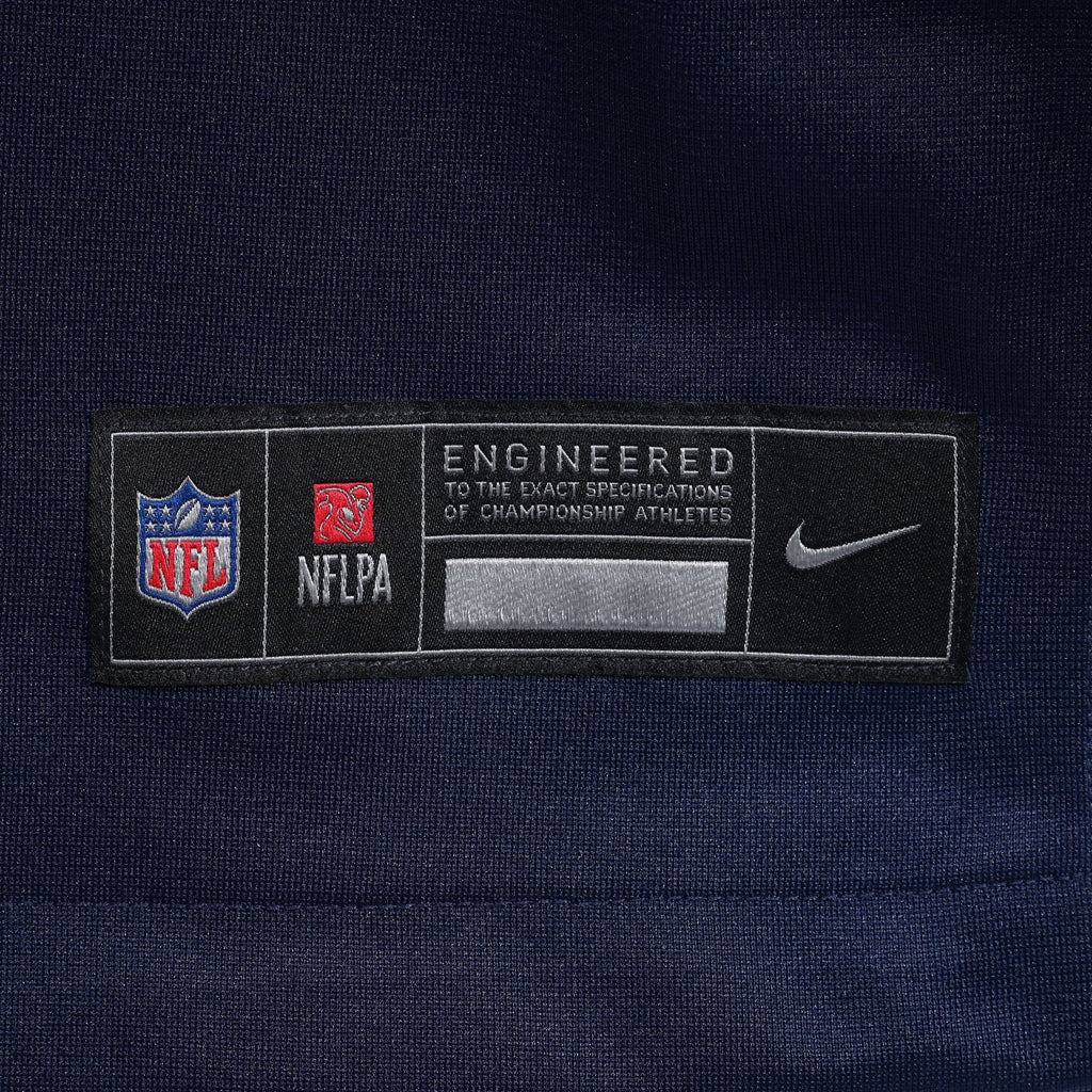 New England Patriots Rhamondre Stevenson Navy Game Jersey product image 7, provided for visual reference and product detail