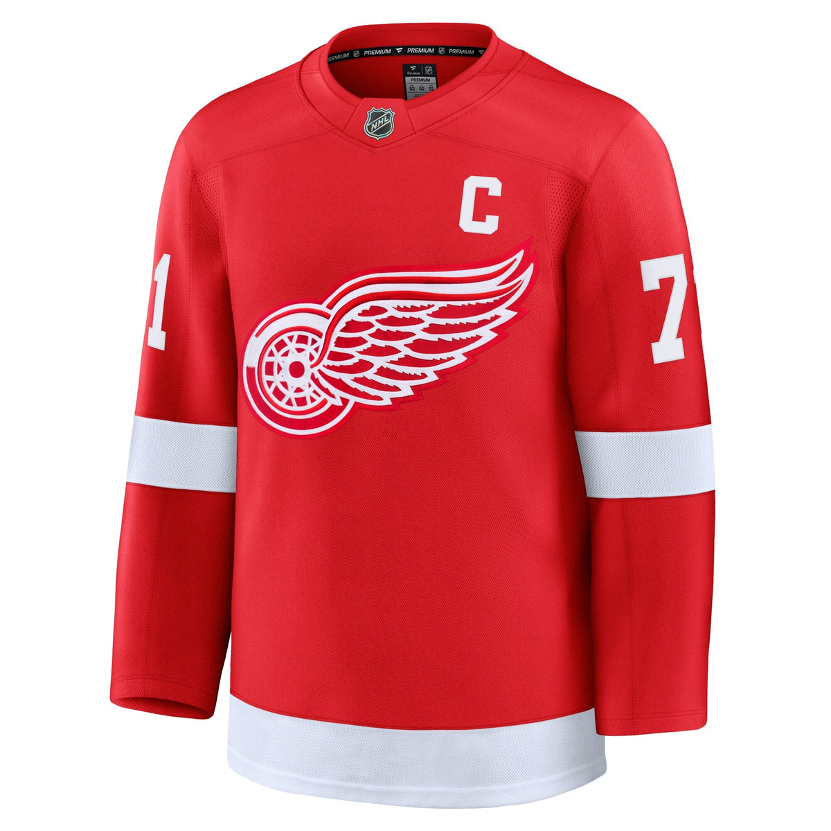 Detroit Red Wings Dylan Larkin Red Home Premium Jersey product image 3, provided for visual reference and product detail