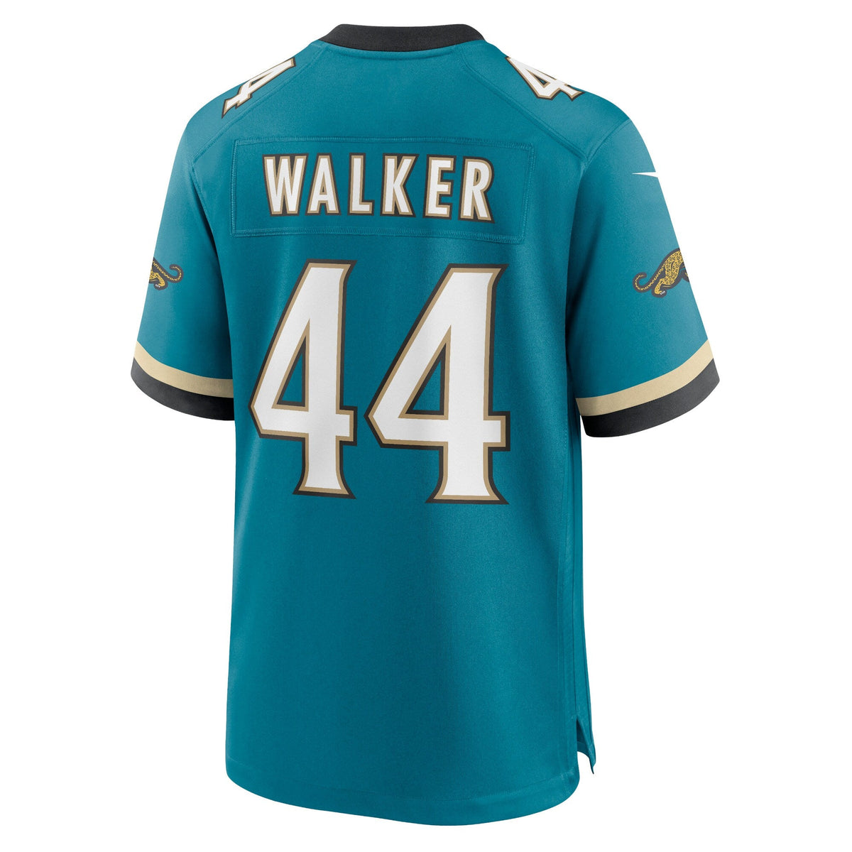 Jacksonville Jaguars Travon Walker Teal Prowler Throwback Player Game Jersey product image 4, provided for visual reference