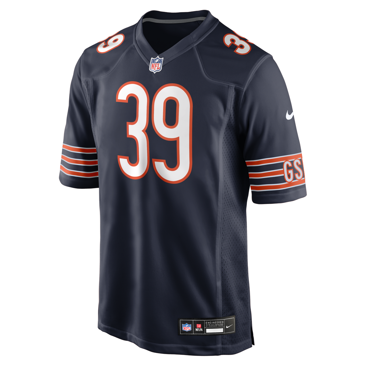 Chicago Bears Josh Blackwell Navy Game Player Jersey product image 3, provided for visual reference and product detail review